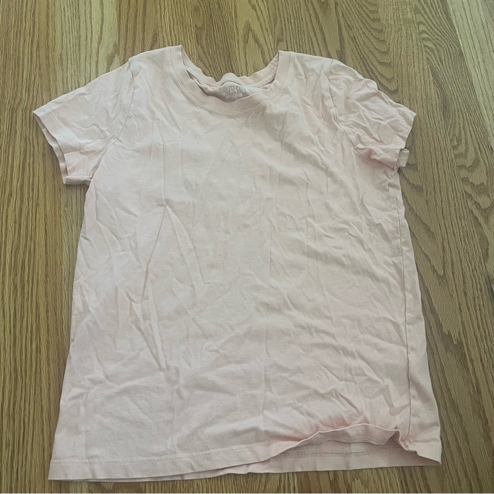 J. Crew Pink Peach Short Sleeve Tee
